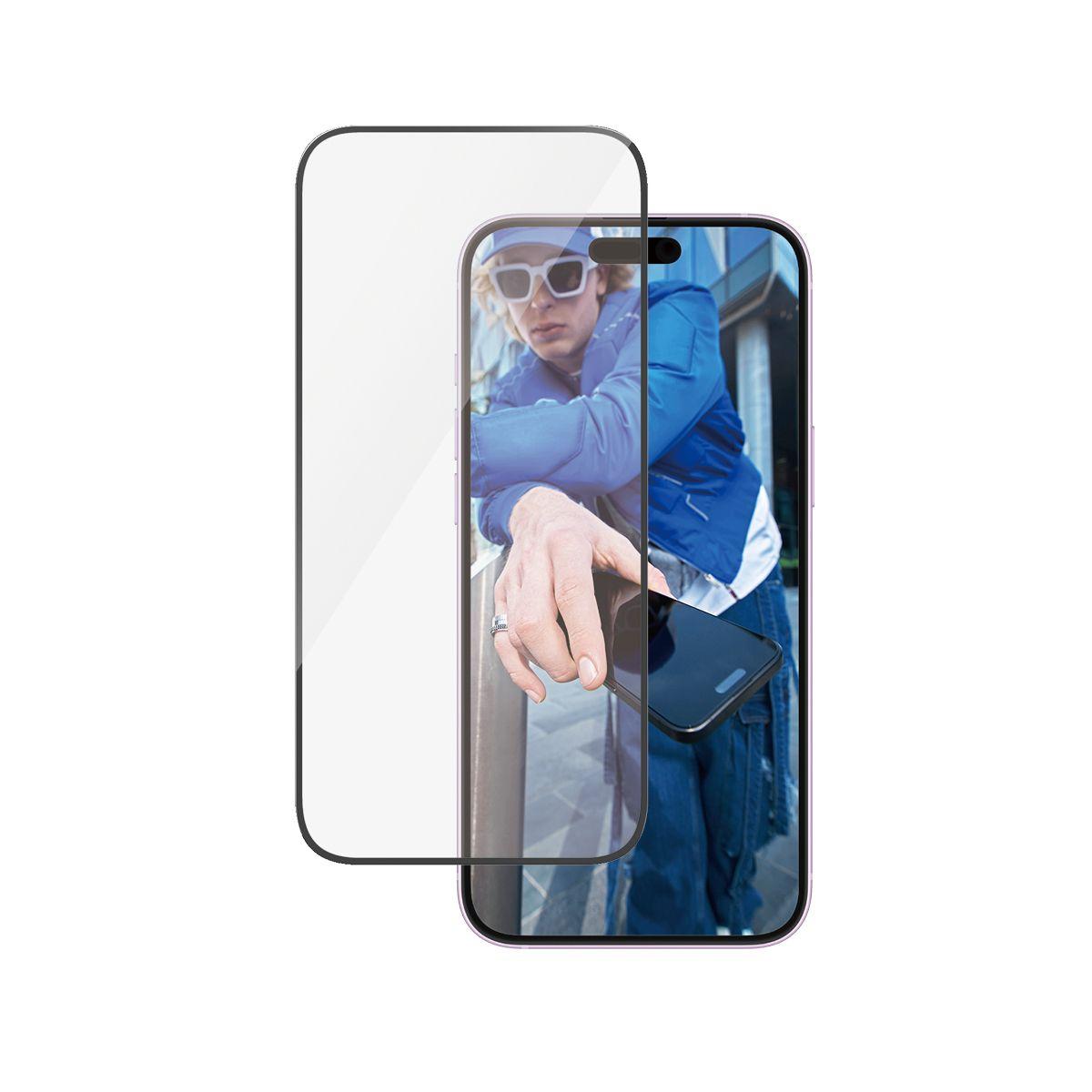 Película de Vidro Temperado PANZERGLASS iPhone 16/15 Plus UWF (6,7" - Apple - Transparente)