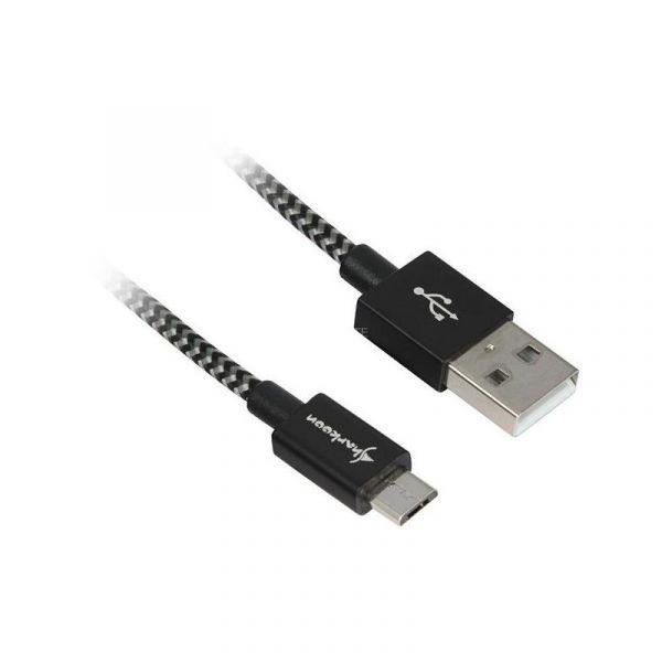 Cabo USB SHARKOON (3 m - Preto/Cinza)