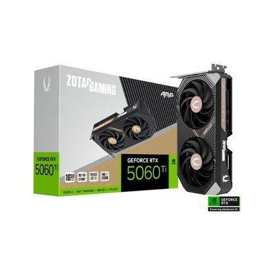 Placa Gráfica ZOTAC GeForce RTX 5060 Ti AMP (NVIDIA GeForce RTX 5060 Ti - 28 Gbps - 16 GB - Preto)