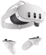Óculos de Realidade Virtual META Quest 3 (USB Type-C para USB Type-C - USB Type-C - Branco)