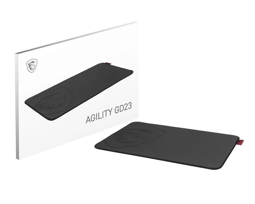 Tapete de Rato Gaming MSI AGILITY GD23 (Tecido, Borracha - Tecido - 3 mm - Preto)