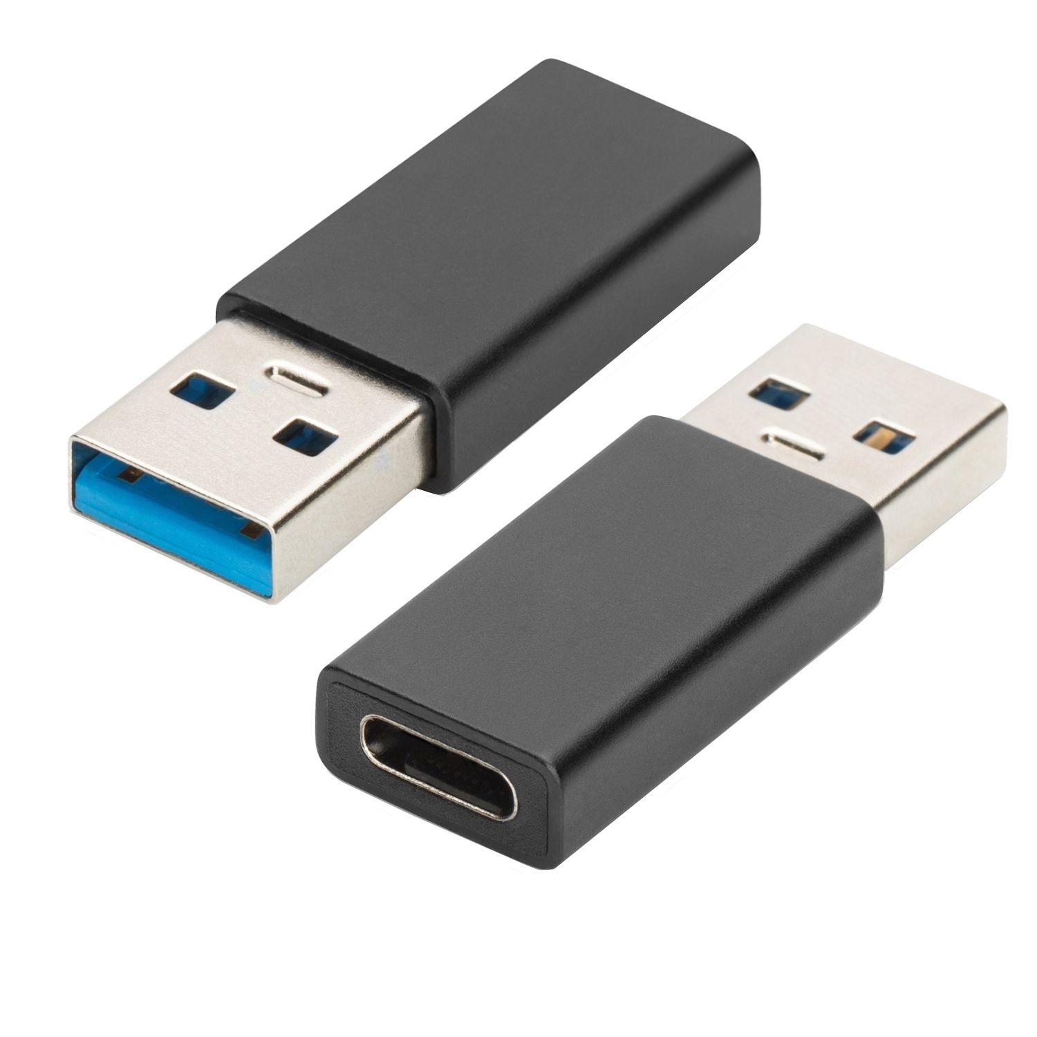 Adaptador USB EWENT EW9650 (USB Tipo A - USB Tipo C - USB 3.0, USB 2.0 e USB 1.1 - Preto)