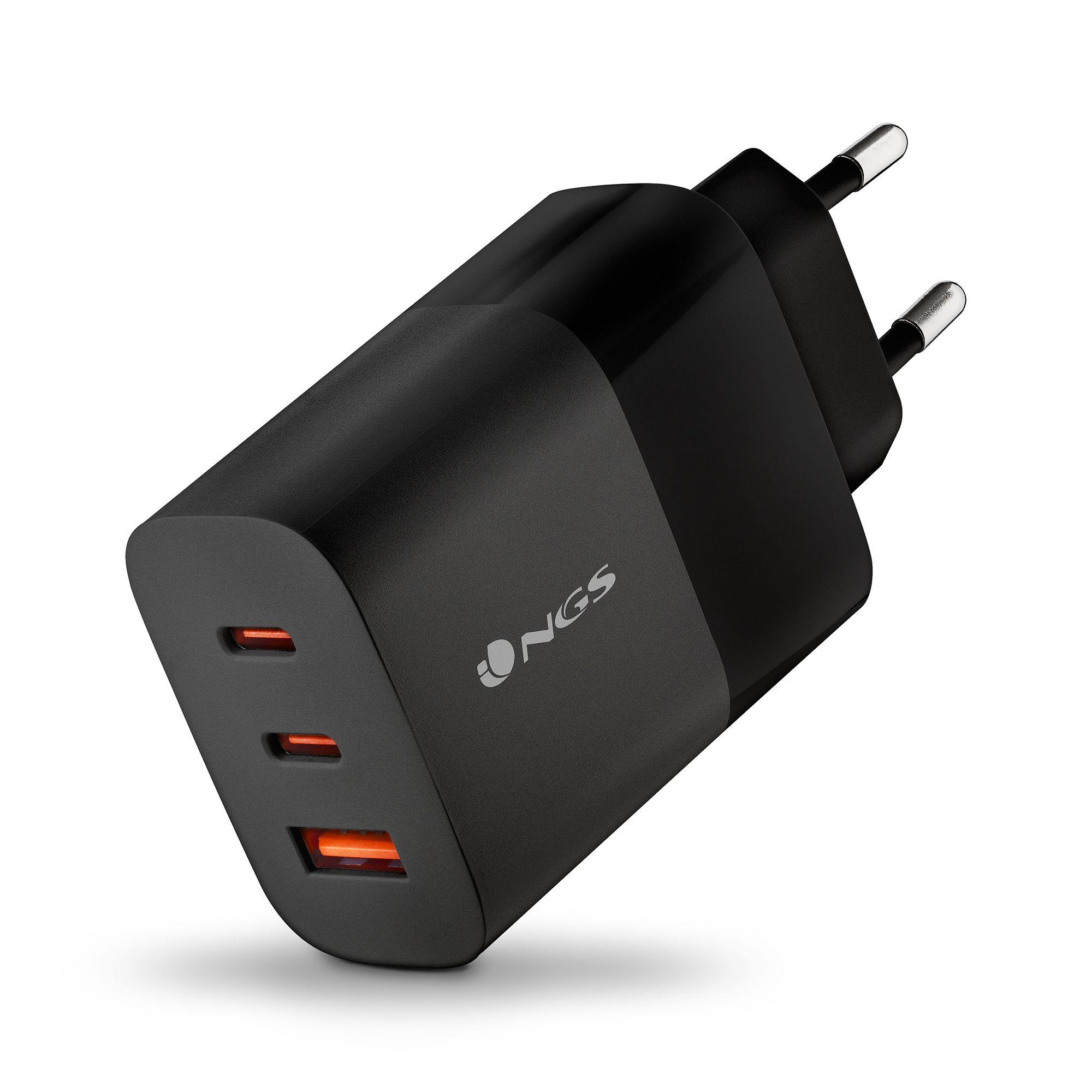 Carregador de Parede NGS BUD 65W (Universal - Interior, de parede - Preto)