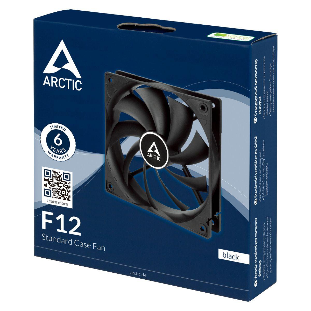 Ventoinha para Caixa de PC ARCTIC F12 (Não suportado - Preto), miniatura 5