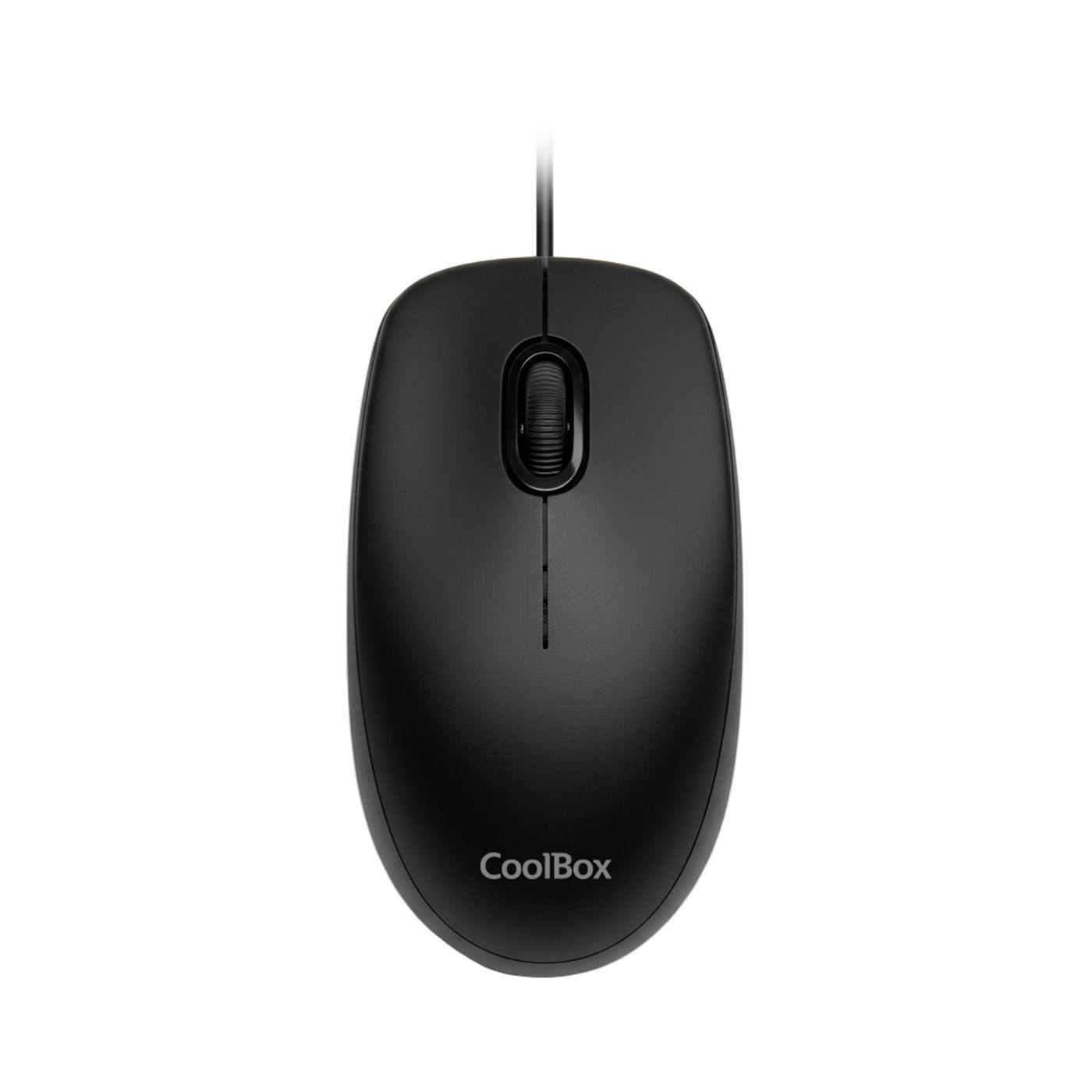 Rato COOLBOX U01 (Ambidestro - 1600 DPI - Ótico - Preto)