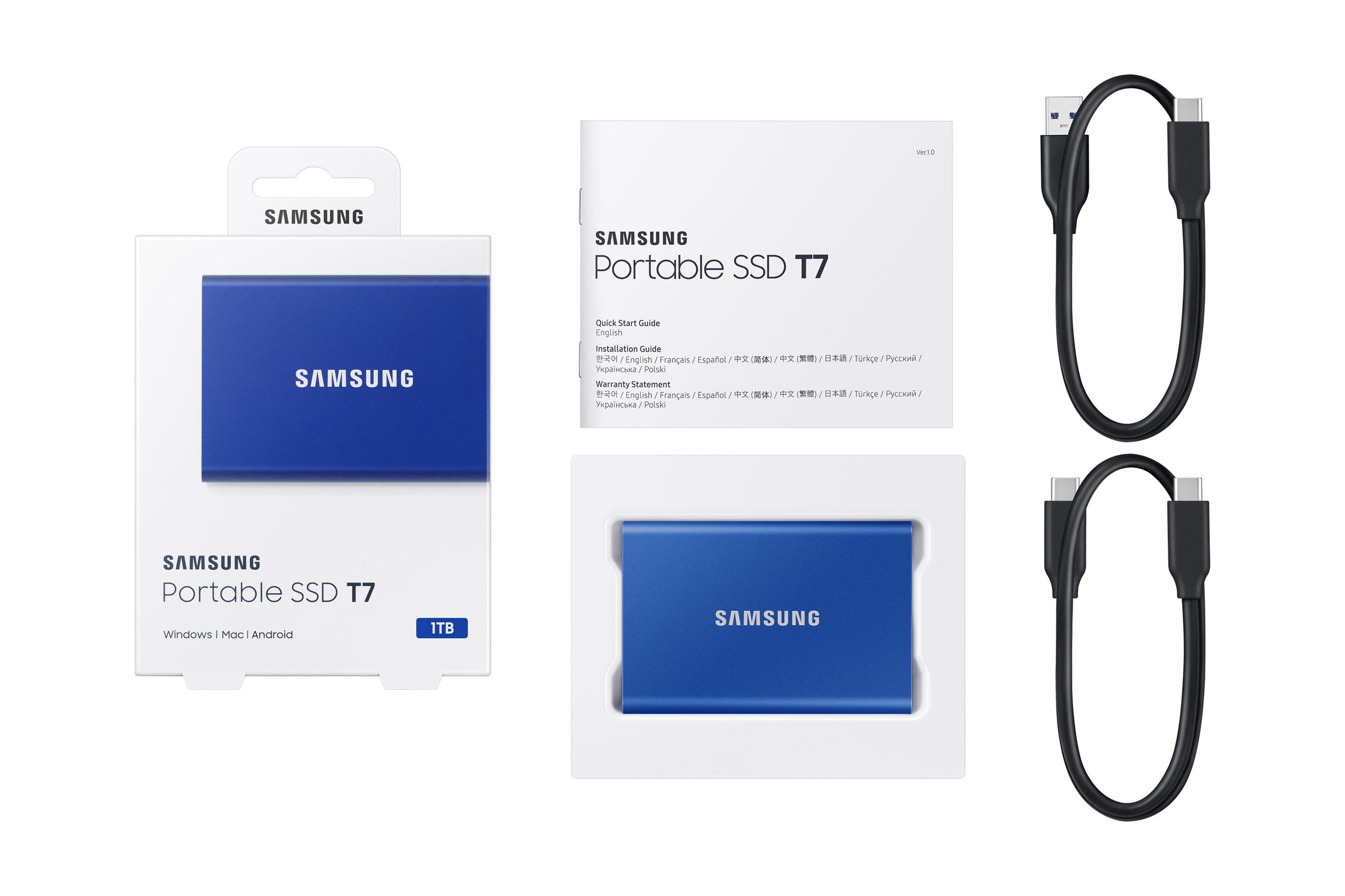 SSD SAMSUNG Portable T7 (1 TB - 2,5 polegadas - USB 3.2 - Azul) — miniatura 10