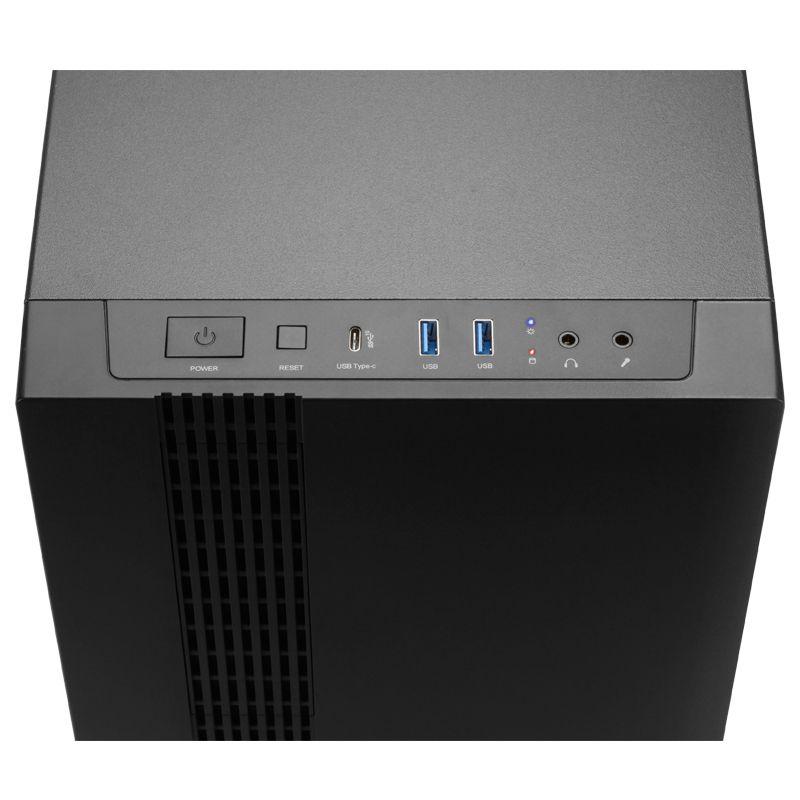 Caixa de Computador CHIEFTEC UK-02B-OP (ATX, Micro ATX, Mini-ITX - Cubo - SPCC - Preto) — miniatura 4