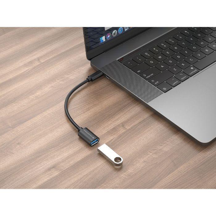 Adaptador USB-C para USB-A CONCEPTRONIC ABBY11B (0,2 m - USB A - USB C - Preto), miniatura 2
