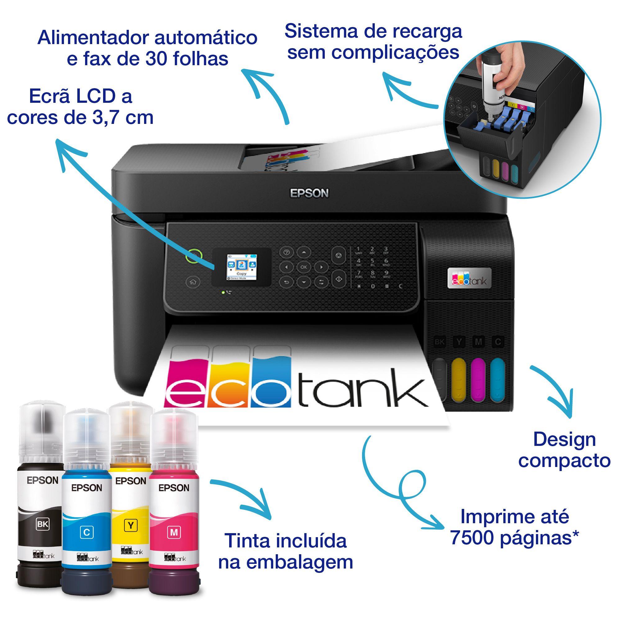 Impressora Multifunções EPSON EcoTank ET-4800 (A4 - Impressão a cores - 100 folhas - Preto) — miniatura 11