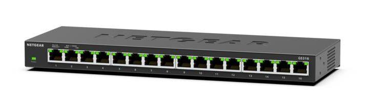 Switch NETGEAR GS316-300EUS (Gigabit Ethernet - 512 KB - 32 Gbit/s - Preto) — miniatura 3