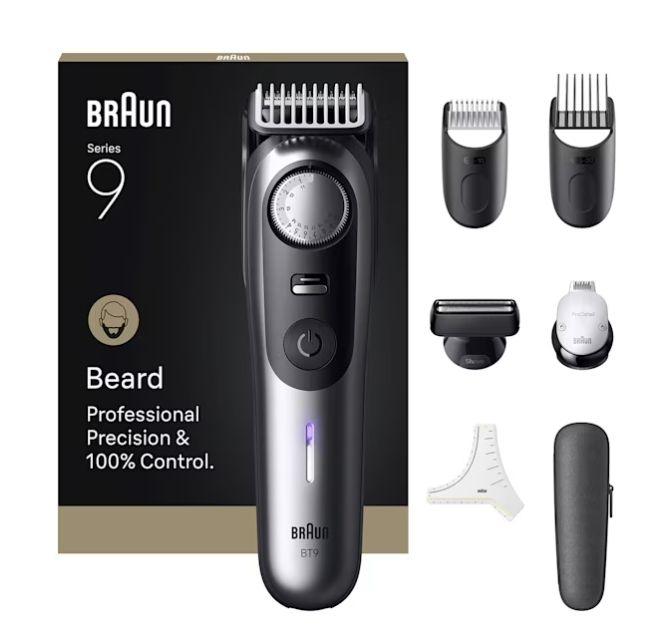 Aparador de Barba BRAUN Series 9 BT9520 (Preto/Cinzento)
