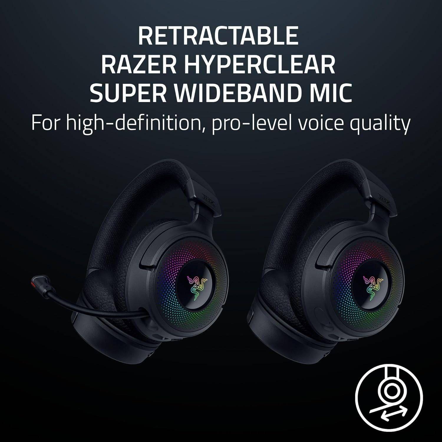 Headset Gaming RAZER Kraken V4 (Binaural - Sem fios - Supra-aural - Preto) — miniatura 4