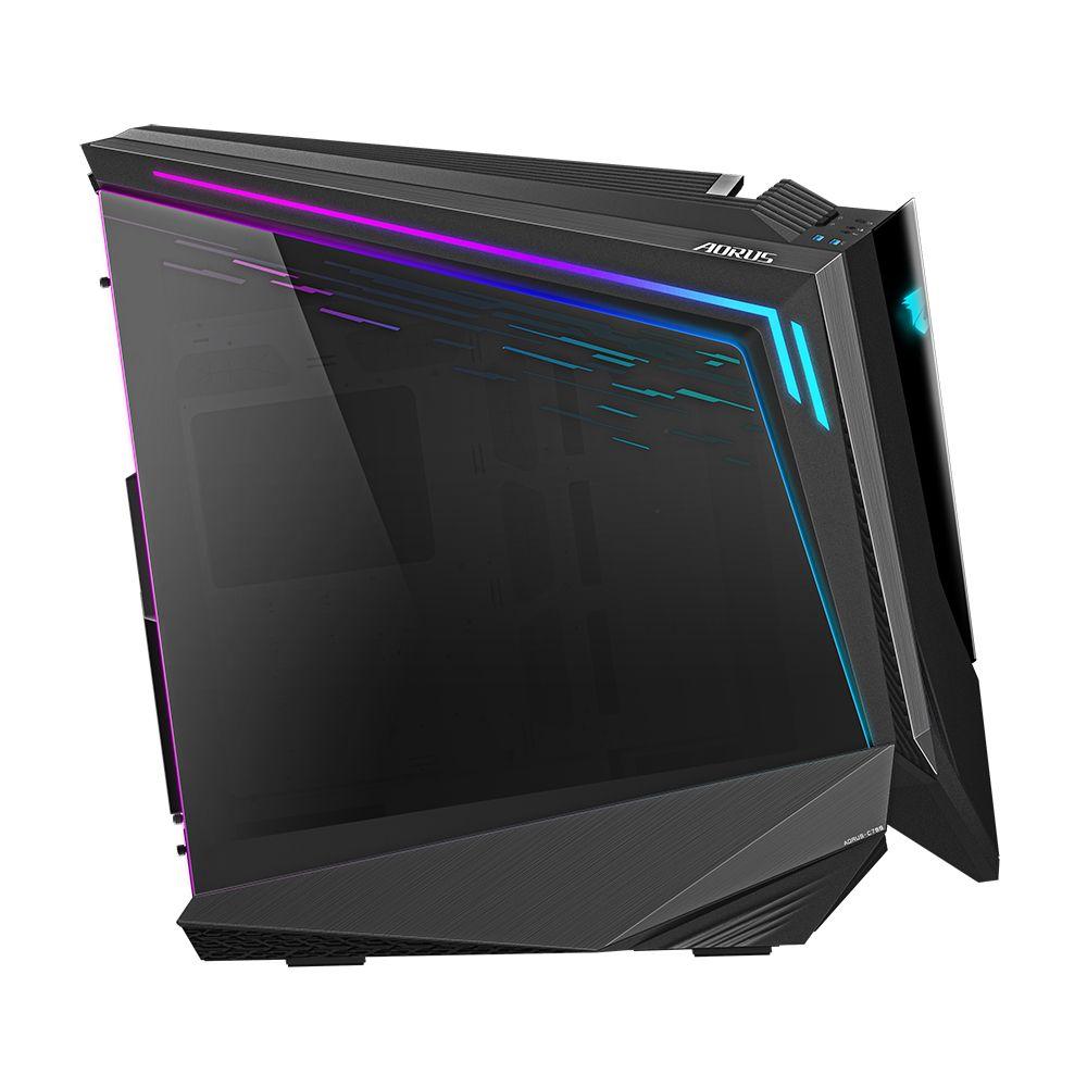 Caixa PC GIGABYTE AORUS C700 GLASS (Full Tower - Alumínio, Vidro, Plástico, Aço - 19,8 cm - Preto) — miniatura 2