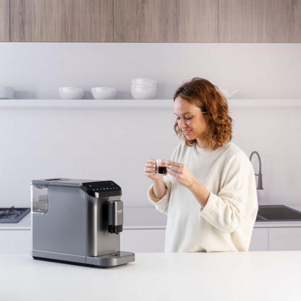 Máquina de Café Superautomática TAURUS Accento Latte (Grãos de café - 1350 W - 20 bar - Preto/Cinzento) — miniatura 2