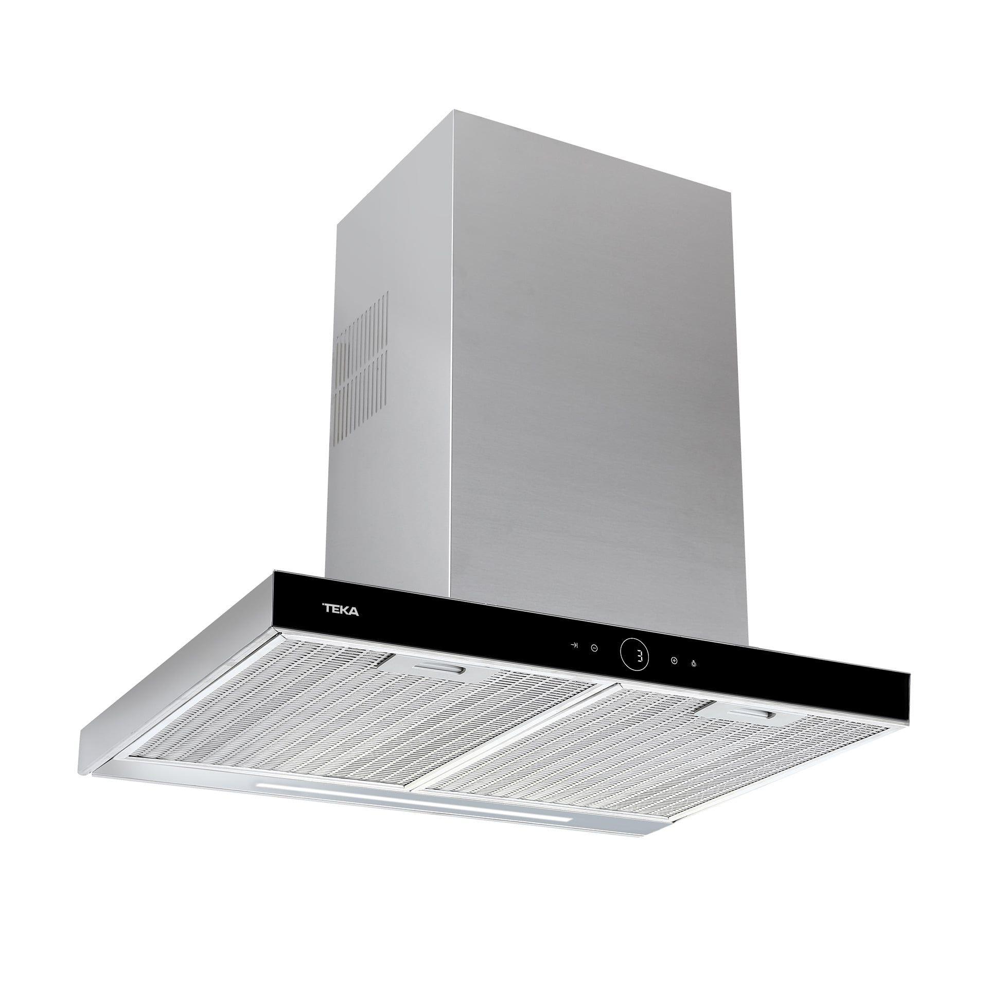 Exaustor de Parede TEKA DLH 786 T (Altura 625-955 mm - 70 cm - 49 cm - Inox e Preto)