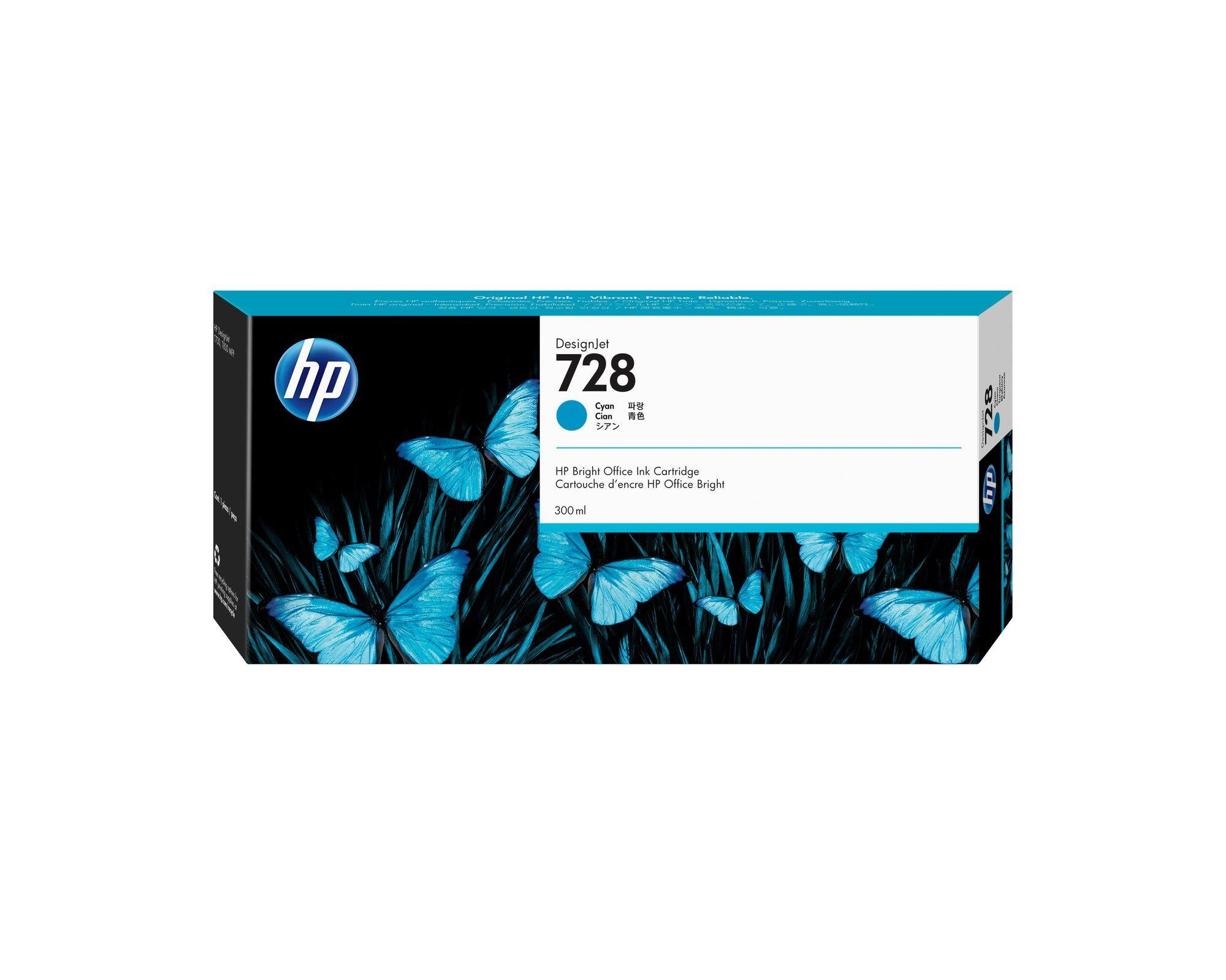Tinteiro HP DesignJet 728 F9K17A (Ciano)