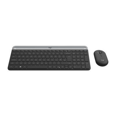 Teclado e Rato LOGITECH MK470 Slim (Croata, Esloveno - Tamanho completo - RF Wireless - Grafite), miniatura 2