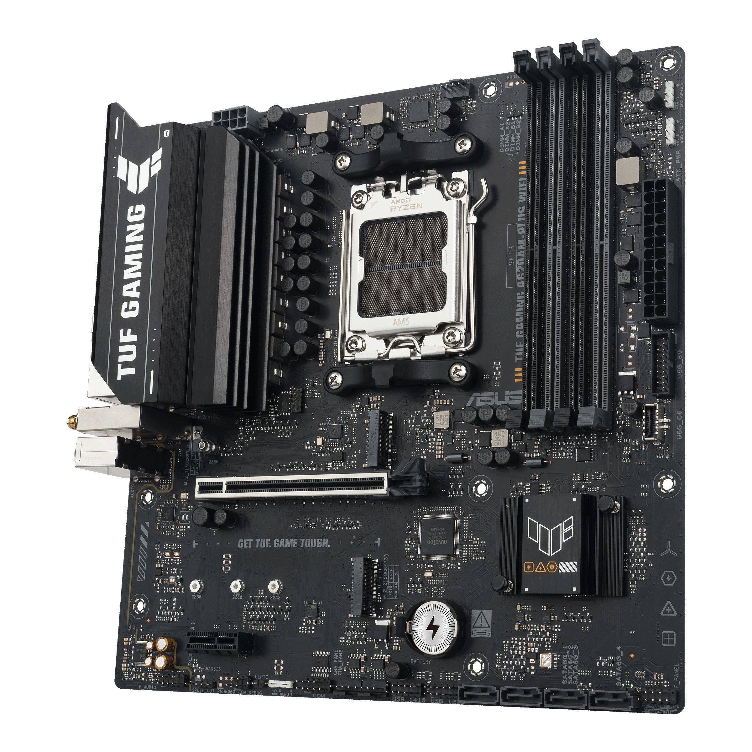 Motherboard ASUS TUF GAMING A620AM-PLUS WIFI (AM5 - micro ATX - Duplo canal), miniatura 4