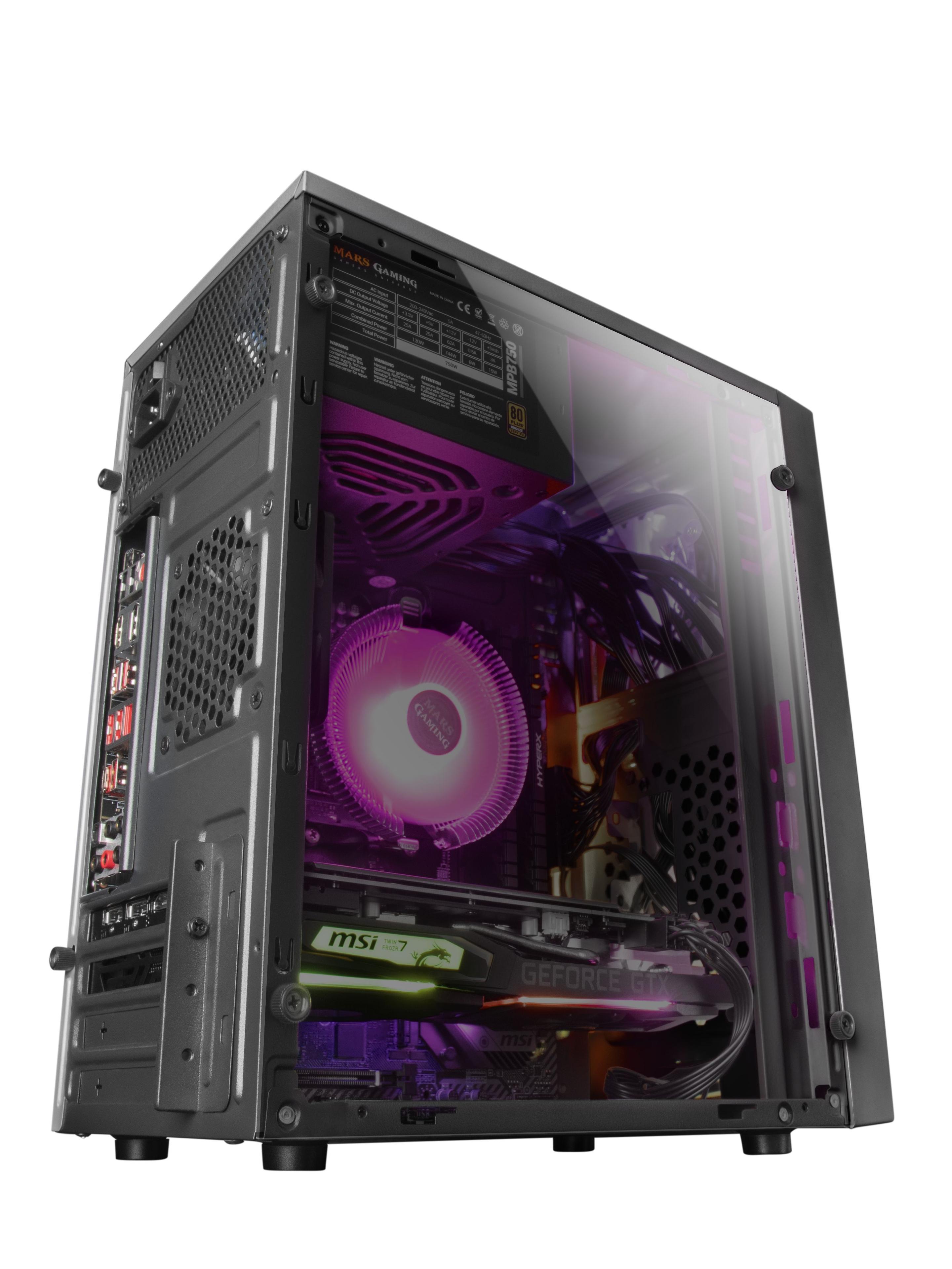 Caixa PC MARS GAMING MCM (micro ATX, Mini-ITX - Mini Tower - Micro-ATX, Mini-ITX - Preto) — miniatura 4