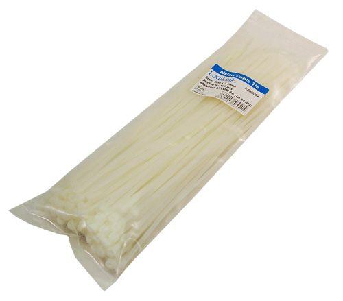 Abraçadeiras de Cabos LOGILINK KAB0004 (Nylon - Branco)