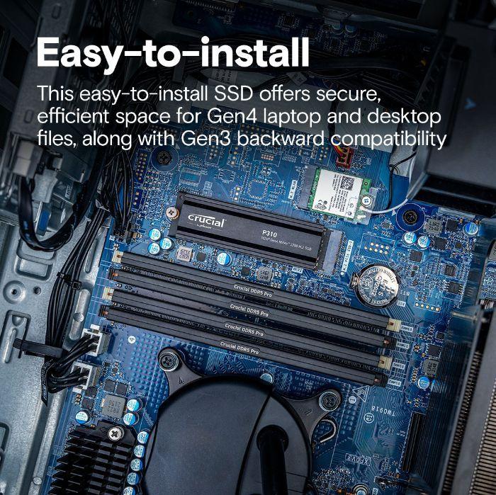 Disco SSD Interno CRUCIAL P310 (1 TB - M.2 2280 - PCIe 4.0 NVMe), miniatura 5