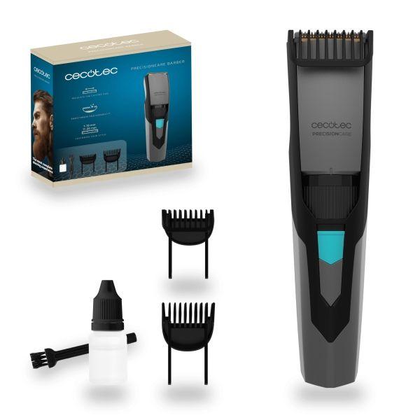 Máquina de Barbear CECOTEC PrecisionCare Barber (Aço inoxidável - Preto/Cinzento)