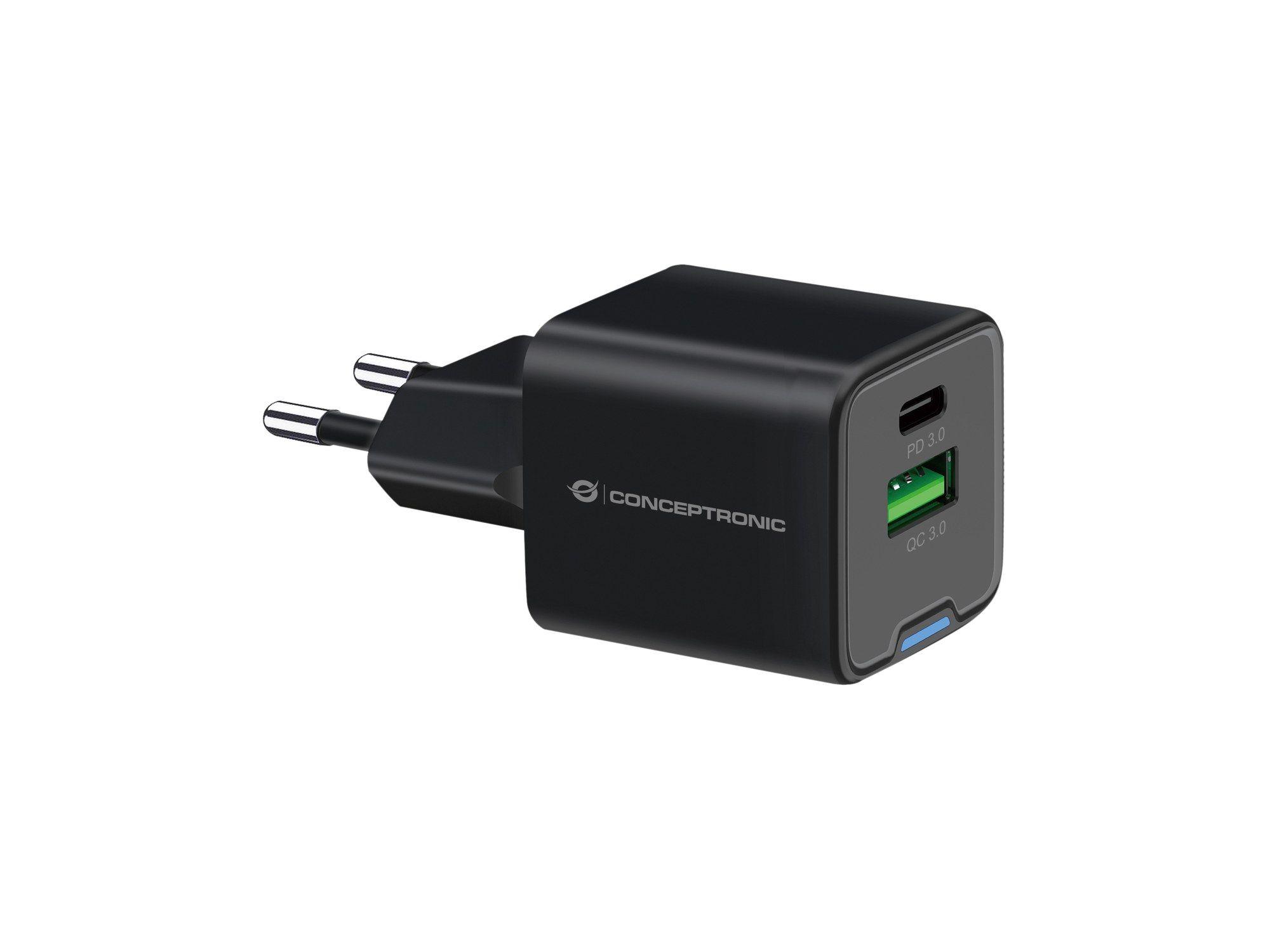 Carregador de Tomada CONCEPTRONIC ALTHEA15B (AC - Preto)