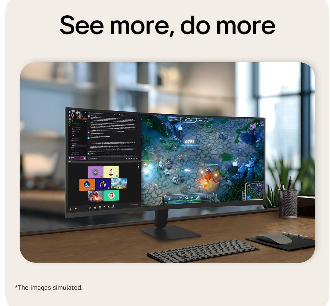Monitor LG 34U601B-B (34" - VA - 120 Hz - Preto) — miniatura 4
