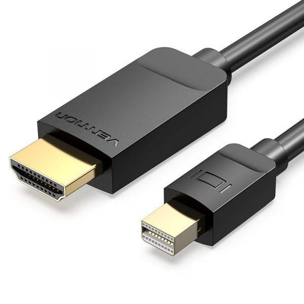 Cabo Conversor VENTION HABBG (1,5 m - Mini DisplayPort macho - HDMI macho - Preto), miniatura 2