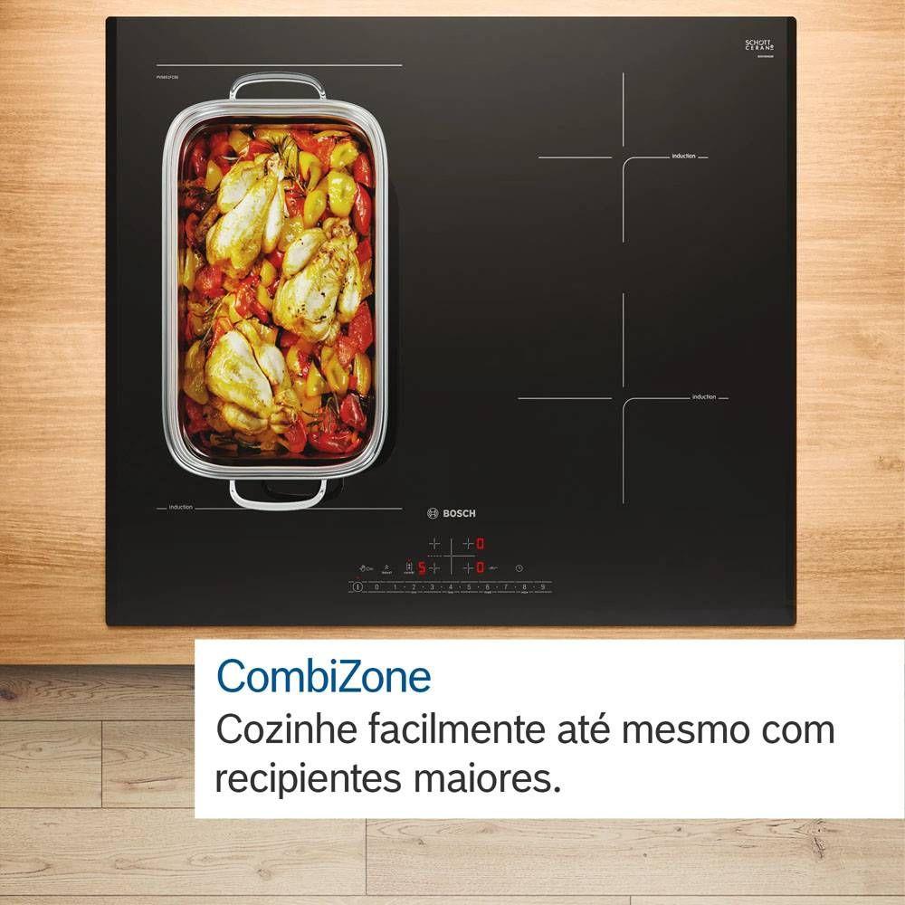 Placa de Indução Encastre BOSCH PVS731HC1E (4 zonas - 6900 W - Vidrocerâmica - Preto) — miniatura 3