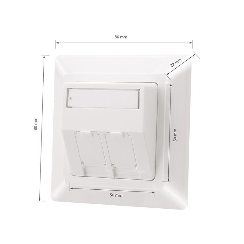 Suporte para Módulos Keystone LOGILINK NK4081 (Branco), miniatura 2