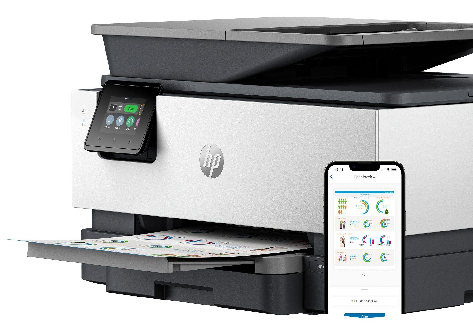 Impressora Multifunções HP OfficeJet Pro 9120b (A4 - Impressão a cores - 250 folhas - Cinzento) 4V2N0B — miniatura 12