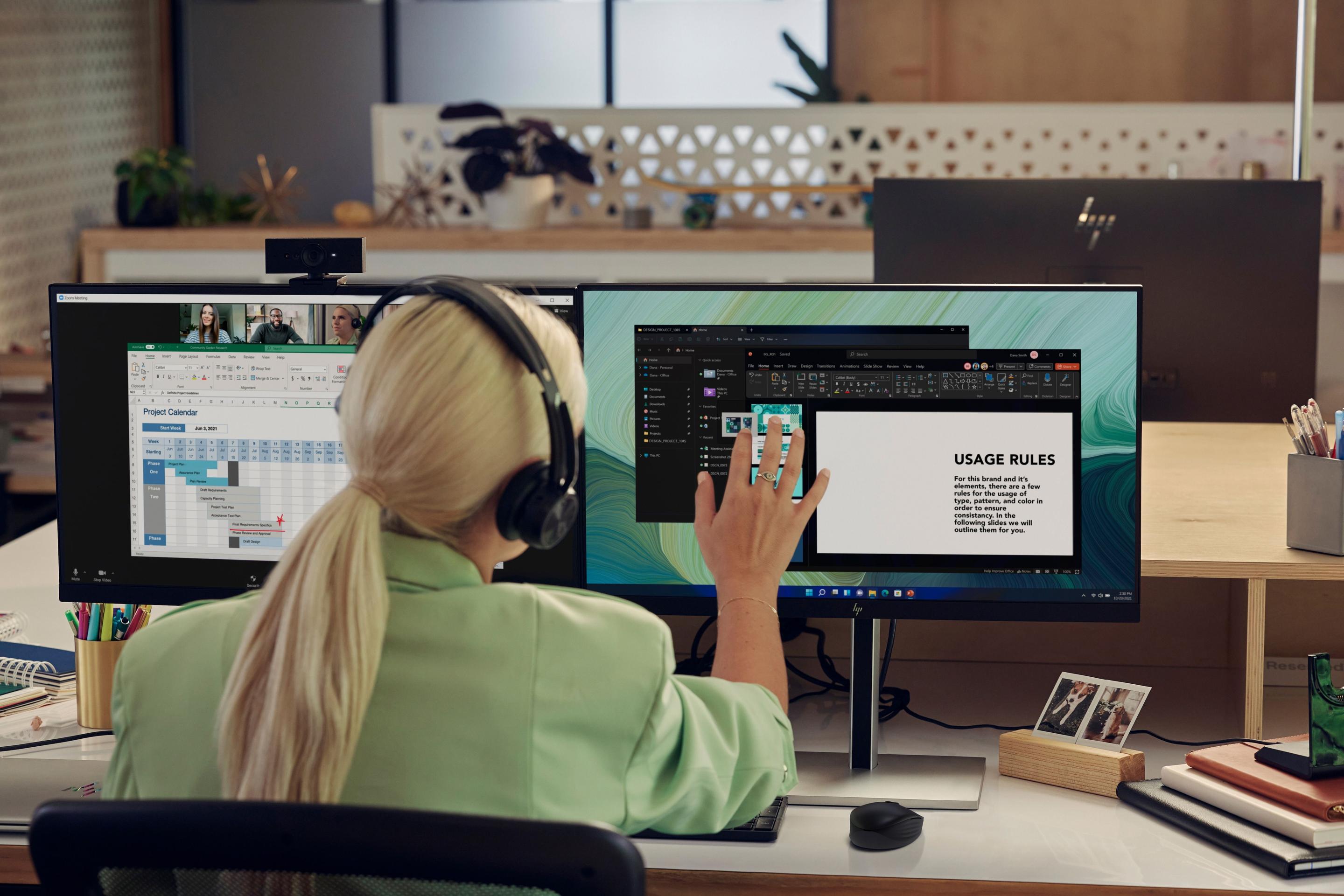 Monitor HP E24t G5 (23,8" - IPS - 75 Hz - Preto), miniatura 5