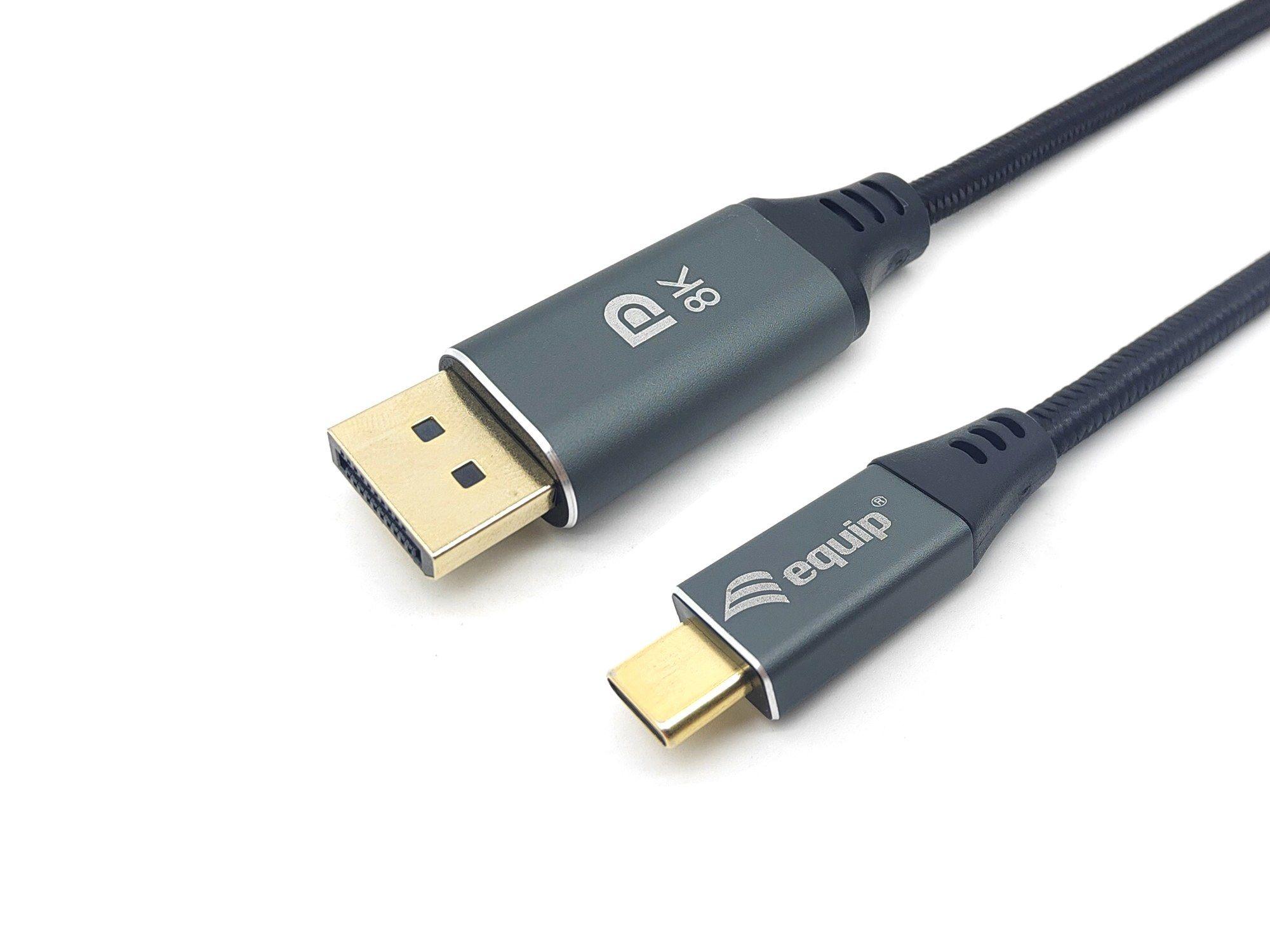 Cabo USB-C para DisplayPort EQUIP 133422 (2 m - USB Type-C - Cinzento)