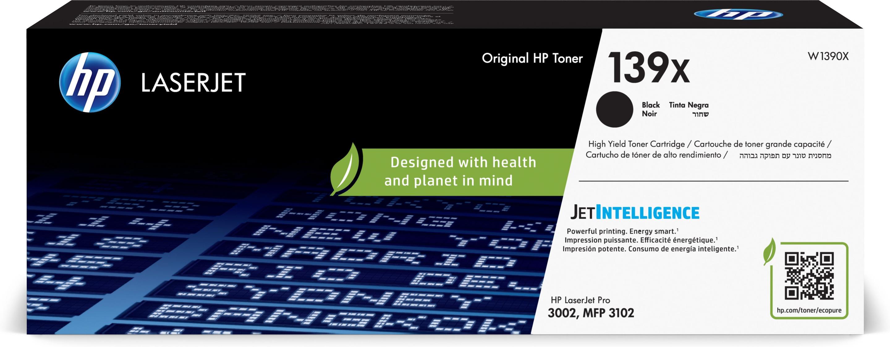 Toner HP W1390X 139X (4000 páginas - Preto)