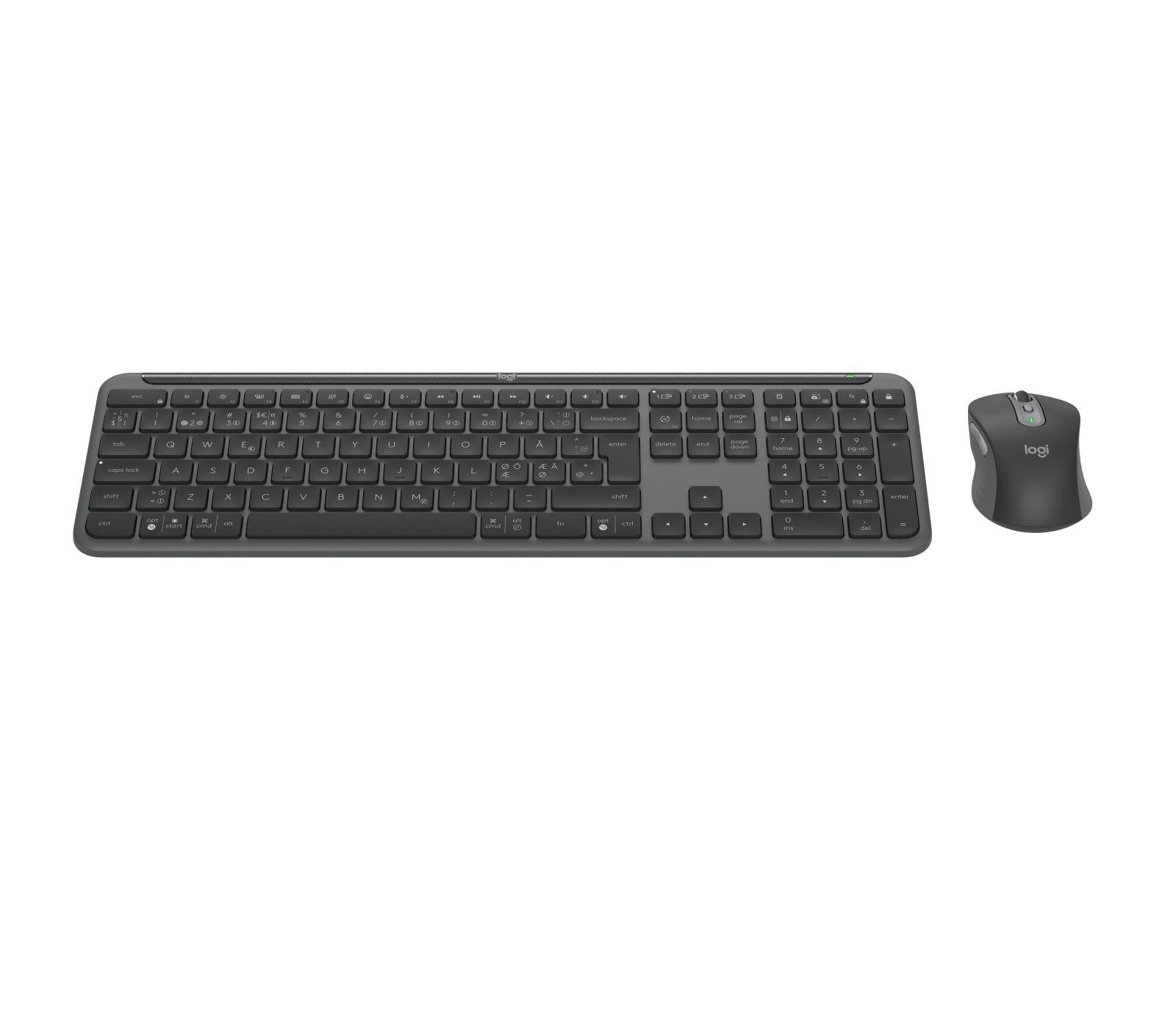 Conjunto de Teclado e Rato LOGITECH Signature Slim Combo MK950 (Nórdico - Teclas tesoura - Tamanho completo - Grafite), miniatura 2