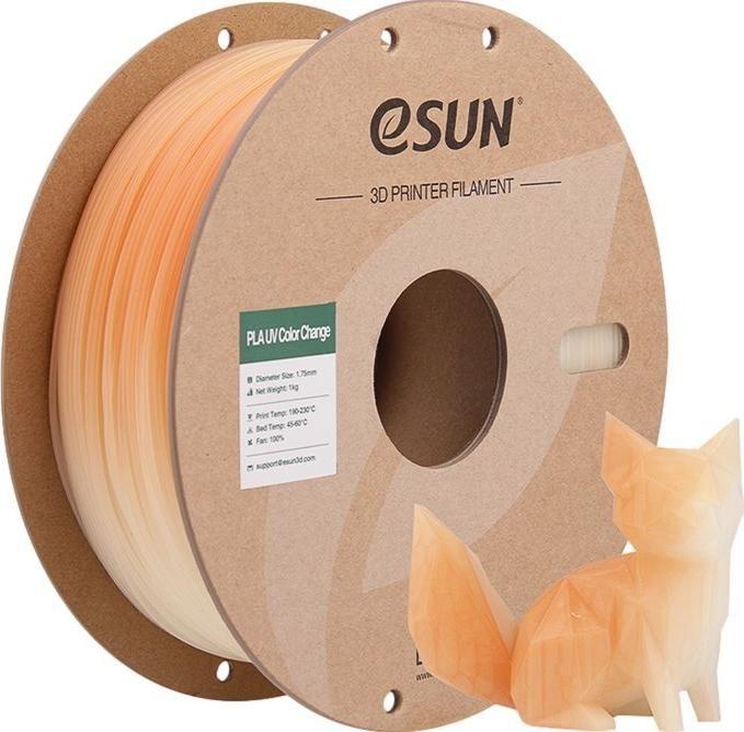 Filamento PLA para Impressão 3D ESUN PLA-UV CC175UV-O1P1 (Laranja)
