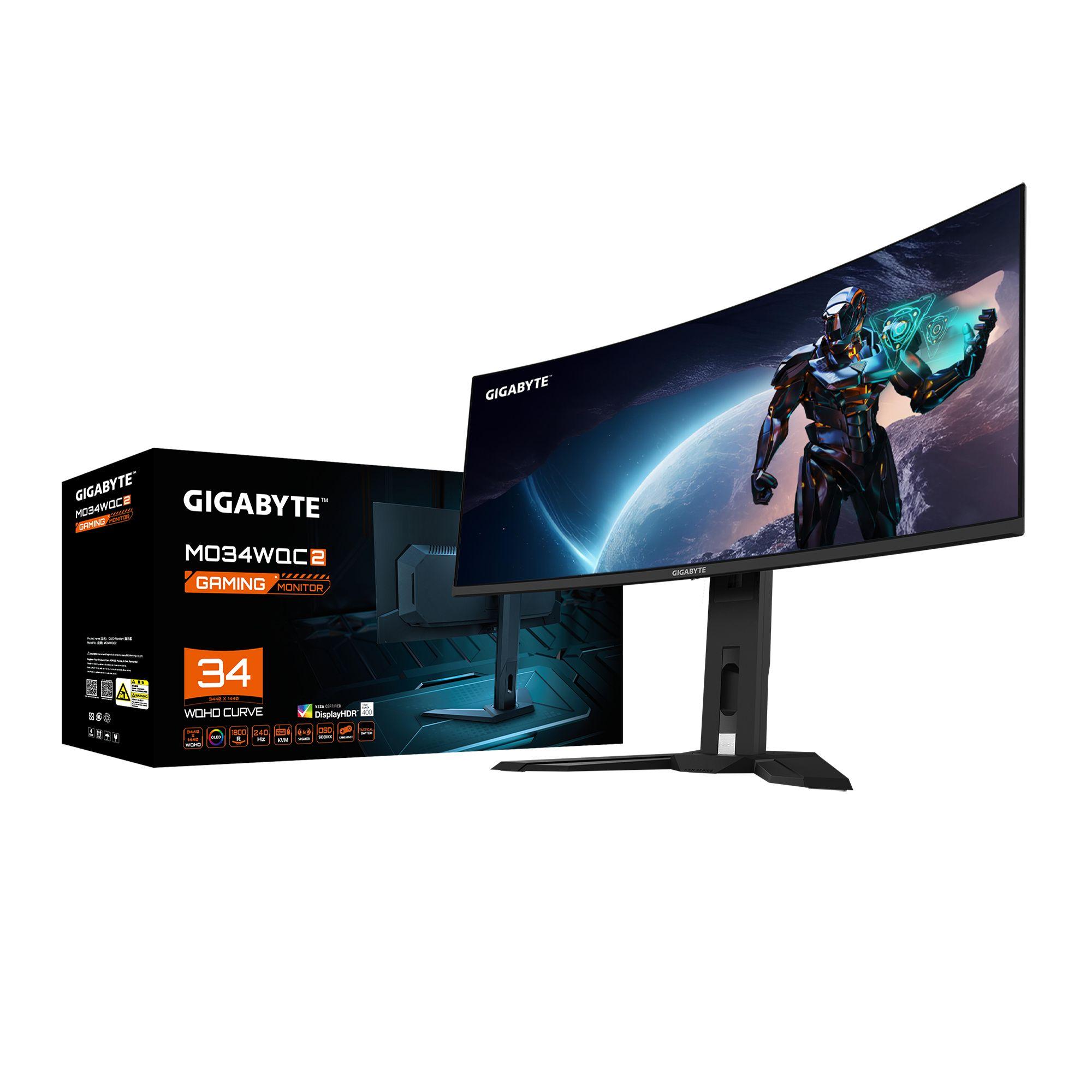 Monitor GIGABYTE MO34WQ2BT (34" - OLED - 240 Hz - Preto) — miniatura 7