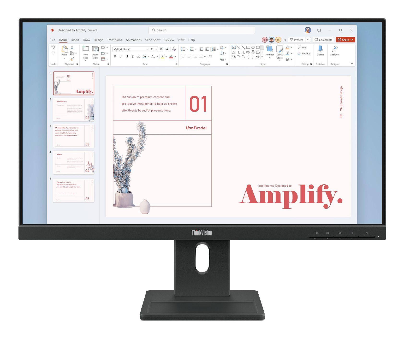 Monitor LENOVO ThinkVision E24-40 (23,8" - IPS - 100 Hz - Preto)