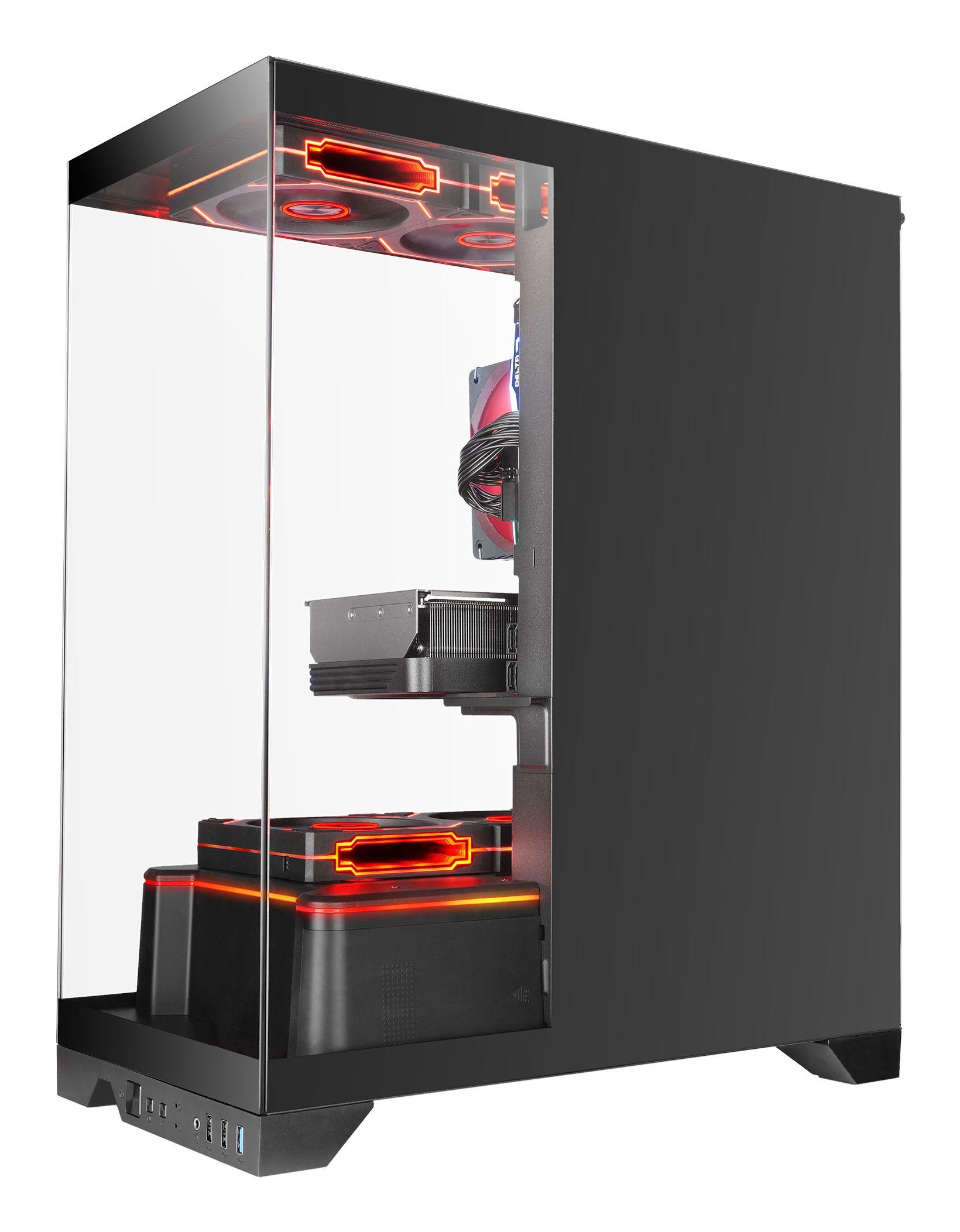 Caixa PC MARS GAMING MC-PRISMA (ATX, micro-ATX, Mini-ITX - Semitorre - Vidro temperado - Preto) — miniatura 3