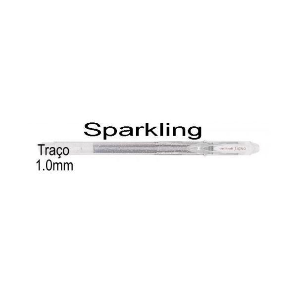 Caneta de Gel UNIBALL Signo Sparkling UM-120SP (Plástico - Prateado), miniatura 2