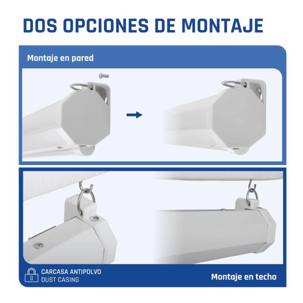 Ecrã de Projeção Manual IGGUAL PSIMS159 (182,9 cm - 72" - Branco) — miniatura 6