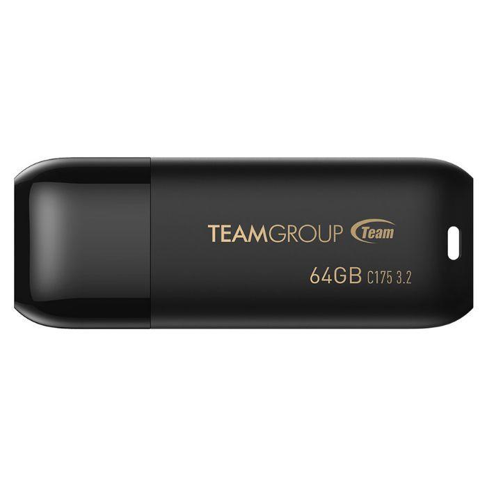 Pen Drive TEAM GROUP C175 (USB 3.2 Gen 1 - Tampa - Preto)