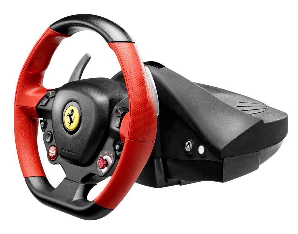 Volante e Pedais THRUSTMASTER Ferrari 458 Spider (Xbox - Com fios - Preto e Vermelho) — miniatura 2