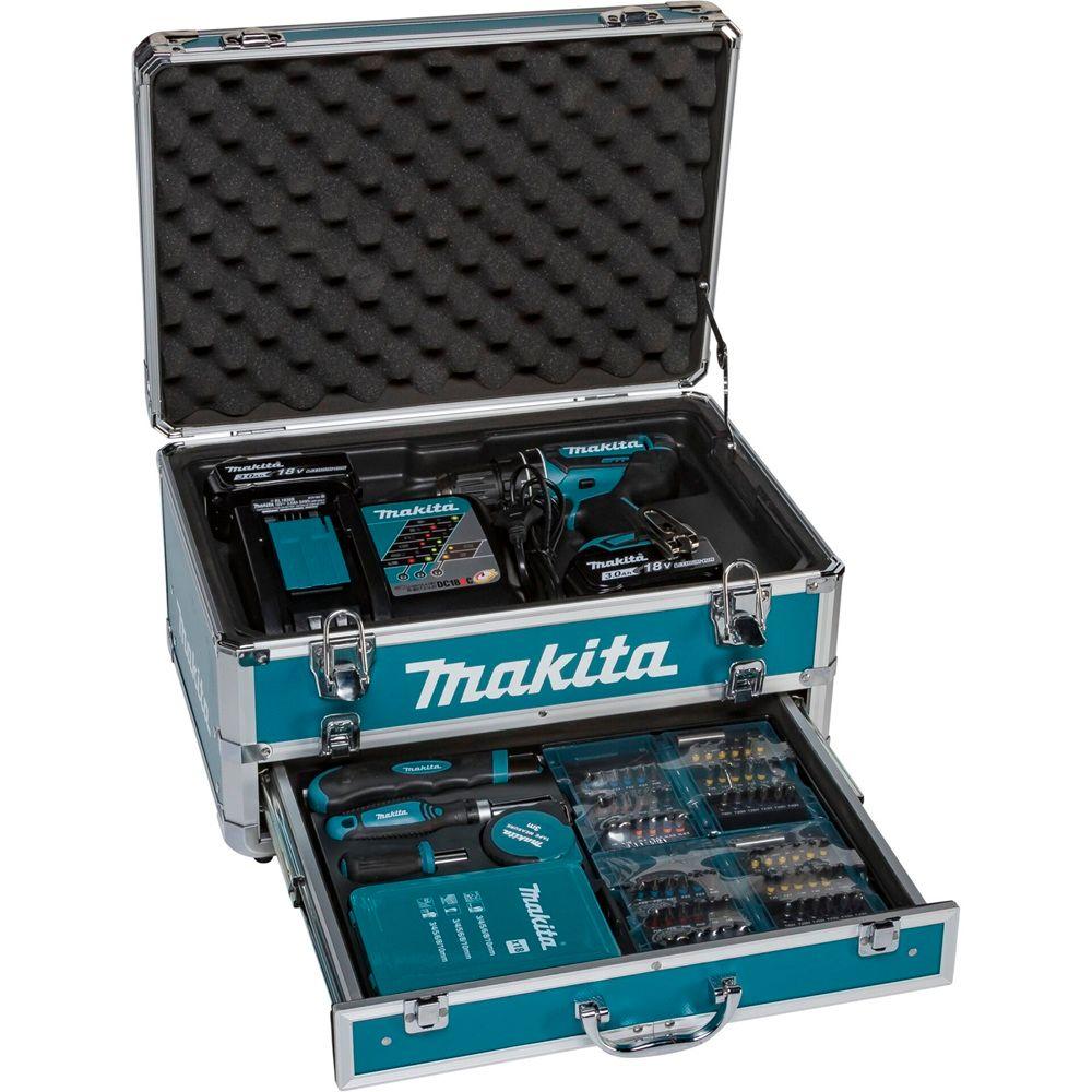 Berbequim Combinado MAKITA DHP482RFX9 (Azul e Preto), miniatura 3