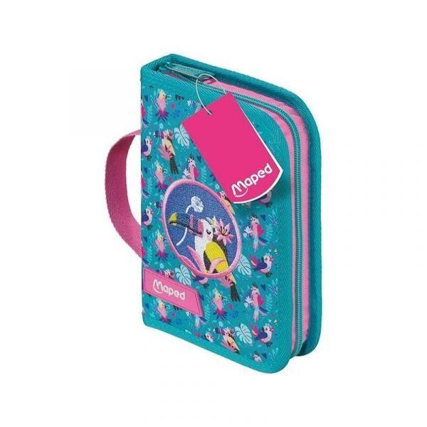 Estojo Escolar MAPED Tropical (Poliéster - Multicolorido), miniatura 2
