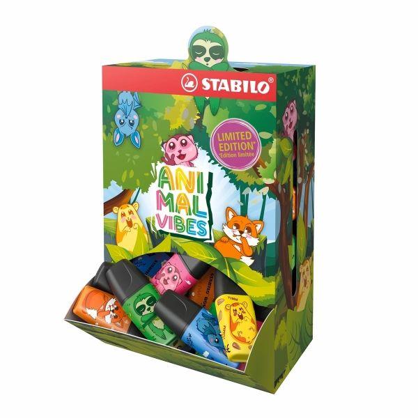 Marcadores Fluorescentes STABILO BOSS MINI Animal Vibes (Cores sortidas)
