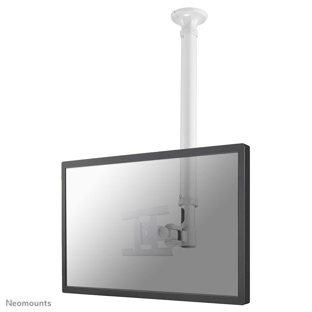 Suporte de Teto para TV NEOMOUNTS FPMA-C100WHITE (200 x 100 mm - 75 x 75 mm - 76,2 cm - Branco)