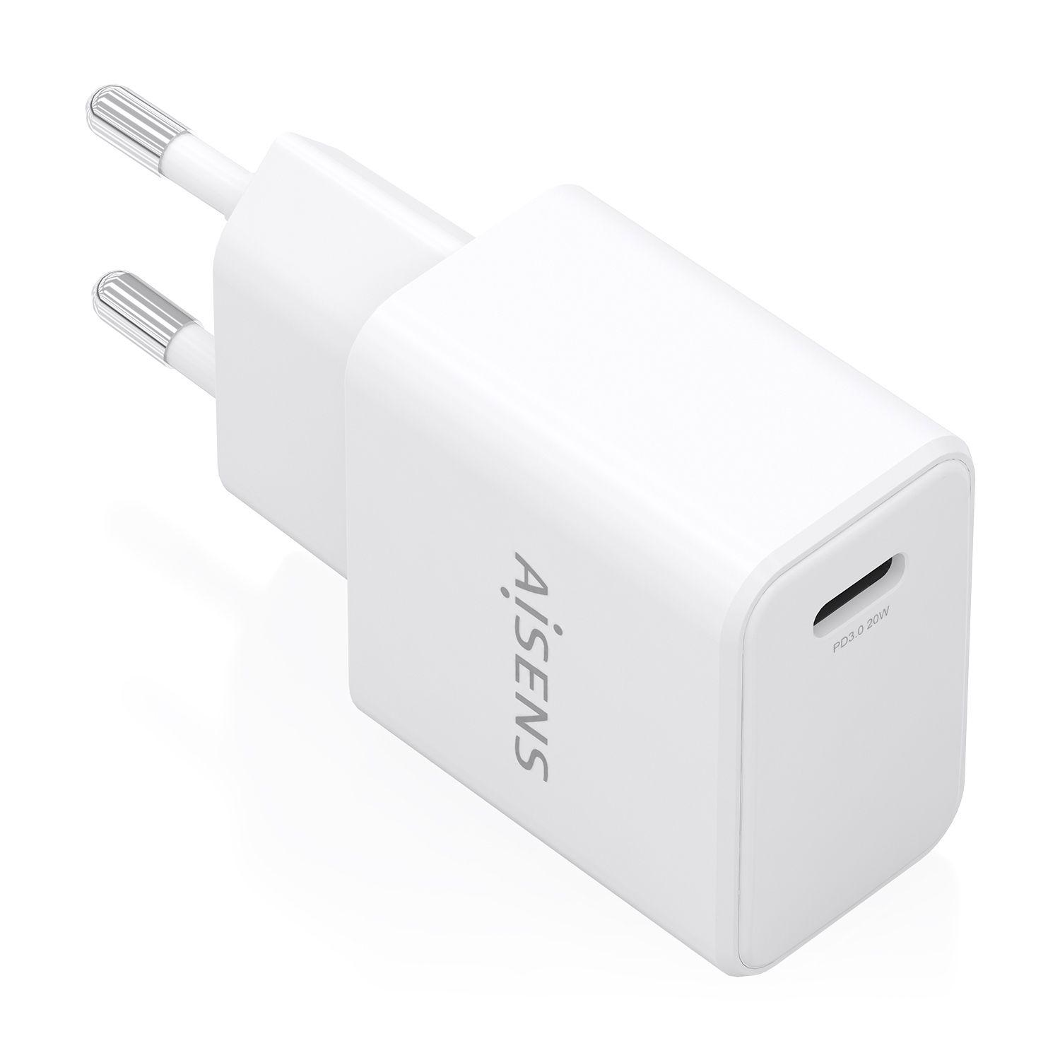 Carregador de Parede AISENS A110-1023 (20 W - Branco)