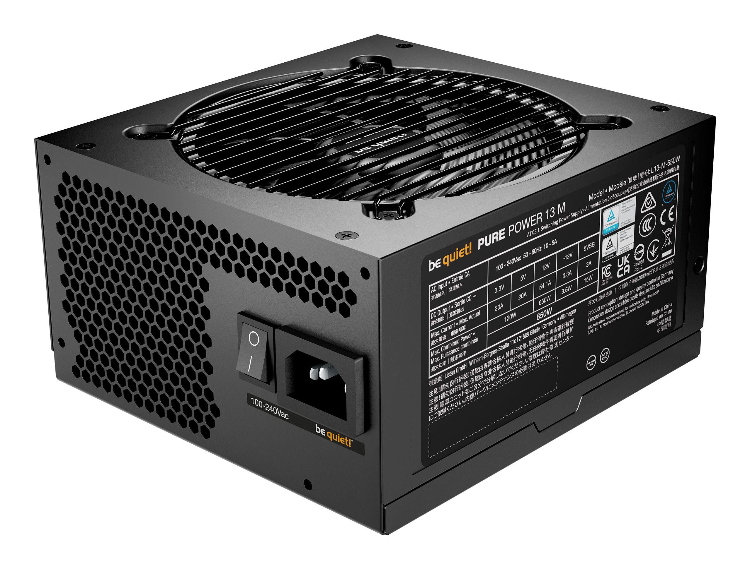 Fonte de Alimentação BE QUIET! Pure Power 13 M 650W (ATX - 650 W - 80 PLUS Gold - Preto), miniatura 3